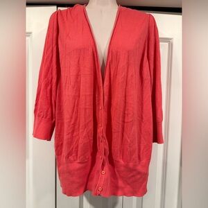 Lane Bryant pink cardigan sweater 26 28